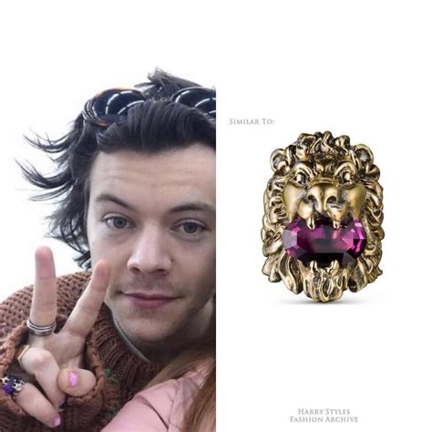 gucci lion head ring replica|harry styles gucci lion ring.